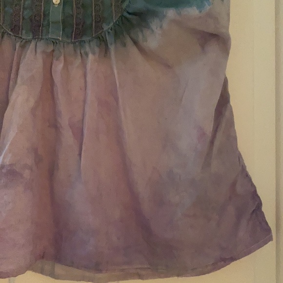 😊FREE😊W/ $20 Purchase - ANA boho blouse w/tiny ruffles, lace & stretchy - Picture 4 of 9